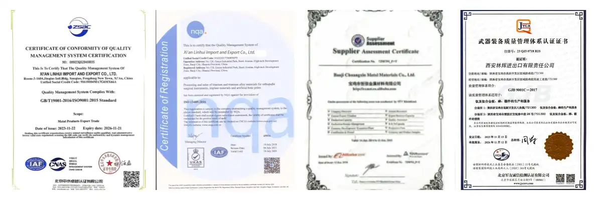 Linhui certificates Linhui certificates