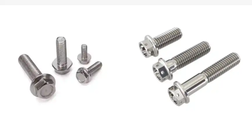 Titanium alloy hexagon flange bolts